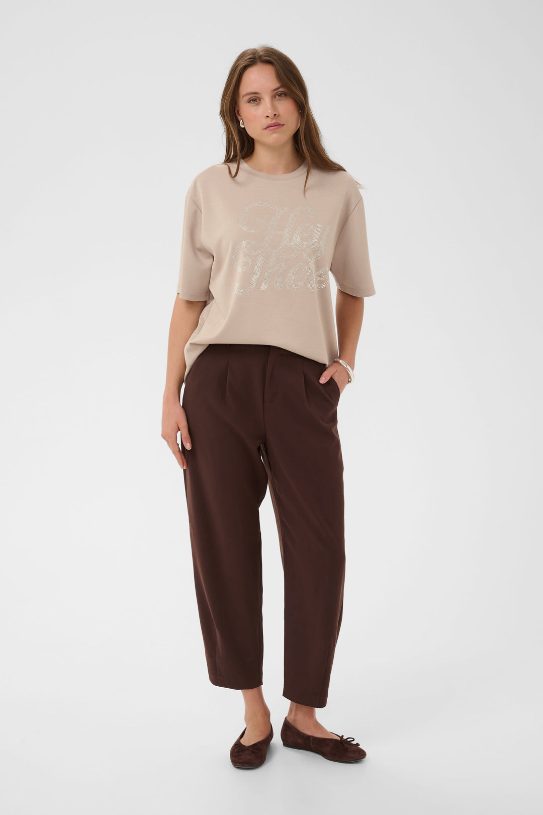 Front view of Kaffe Harmony white women&