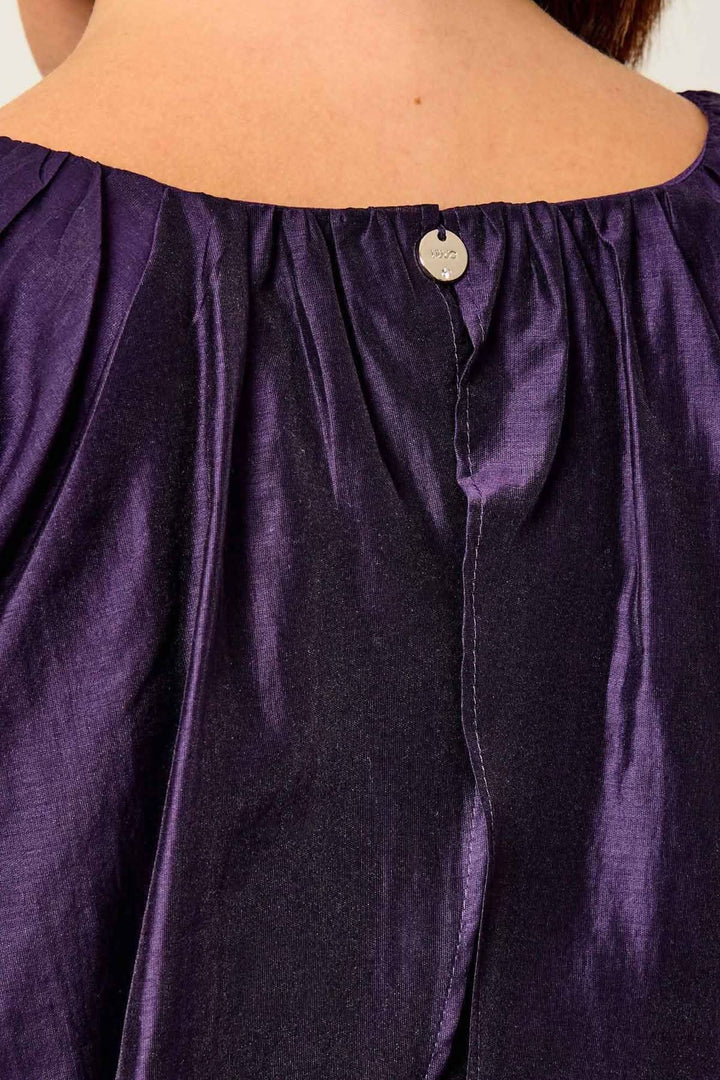 Blouse à manches amples en voile