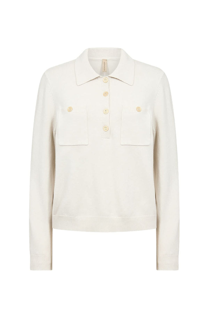 Kanita knit polo sweater with pockets 