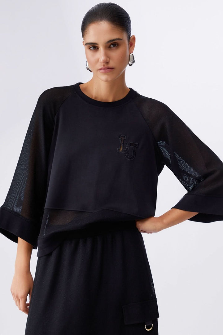 Chandail court à manches larges