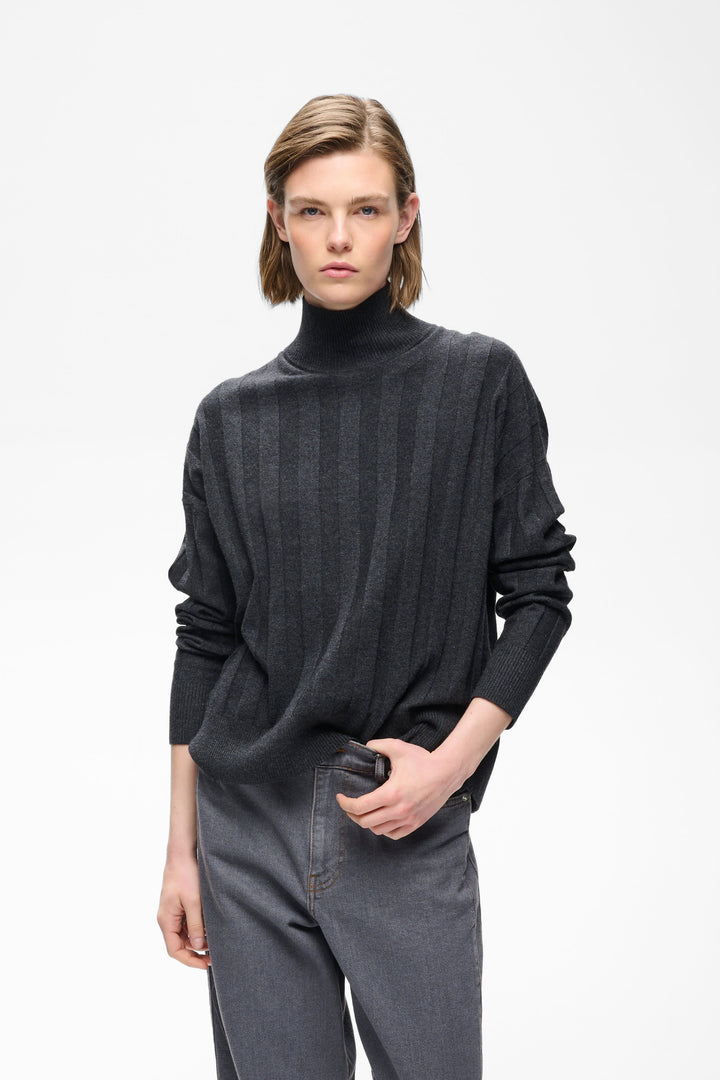 Tricot à col roulé côtelé Tessi pour femme Inwear