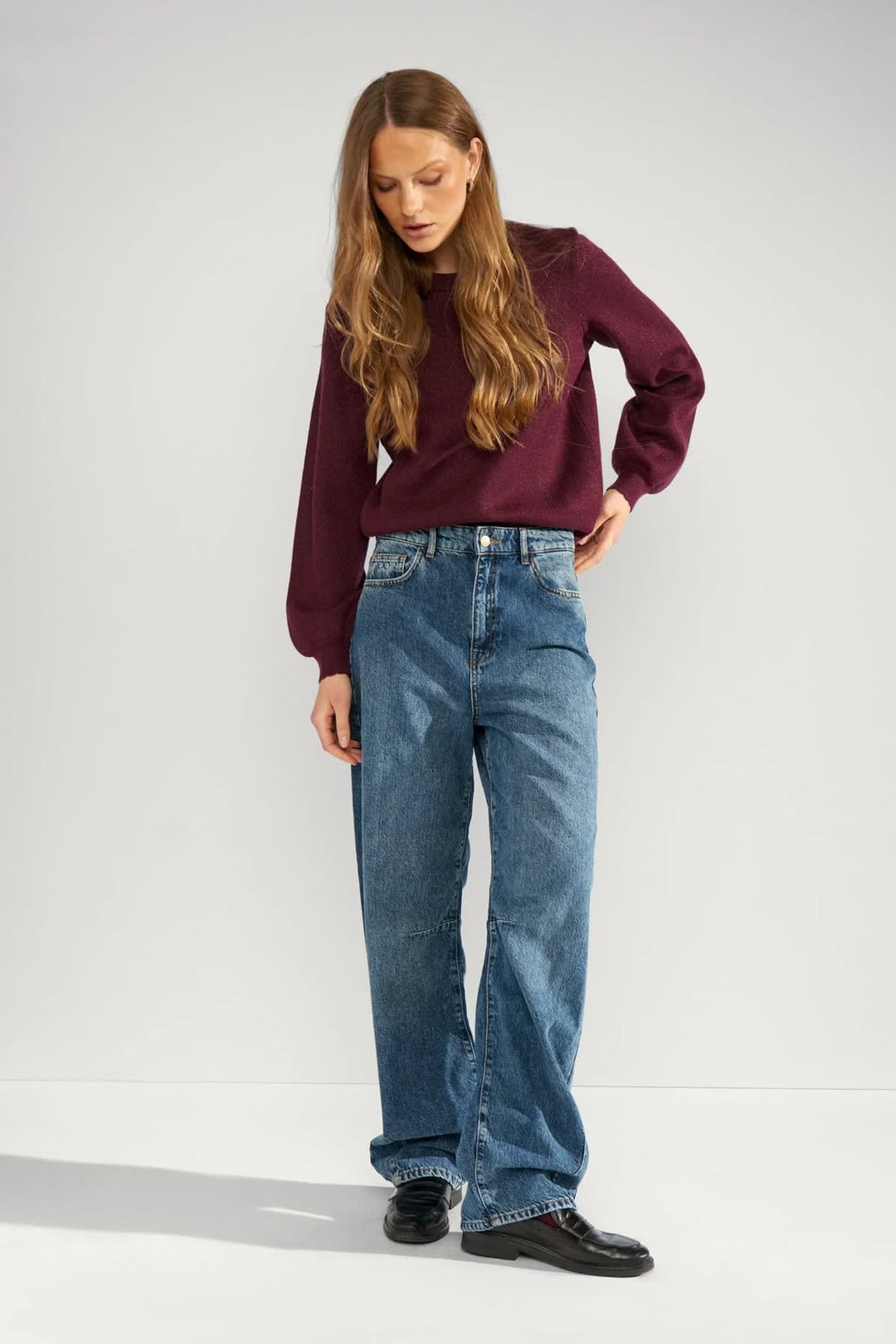 Numph long-sleeve knit for women