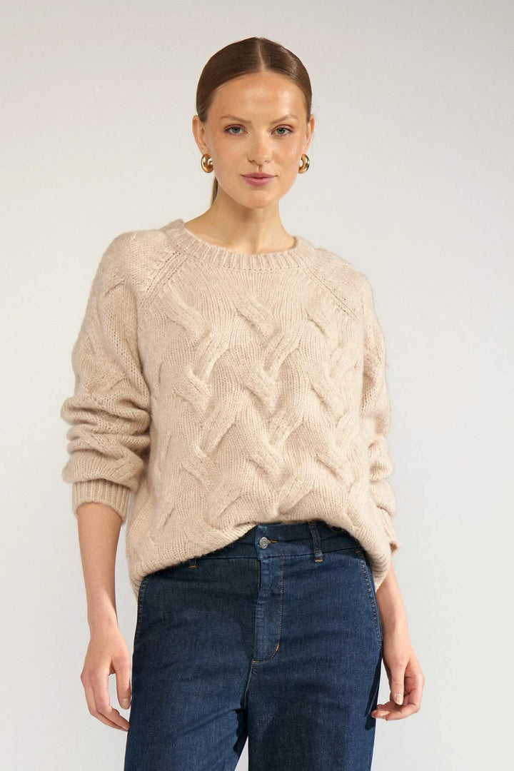 Tricot à torsades pour femme Numph