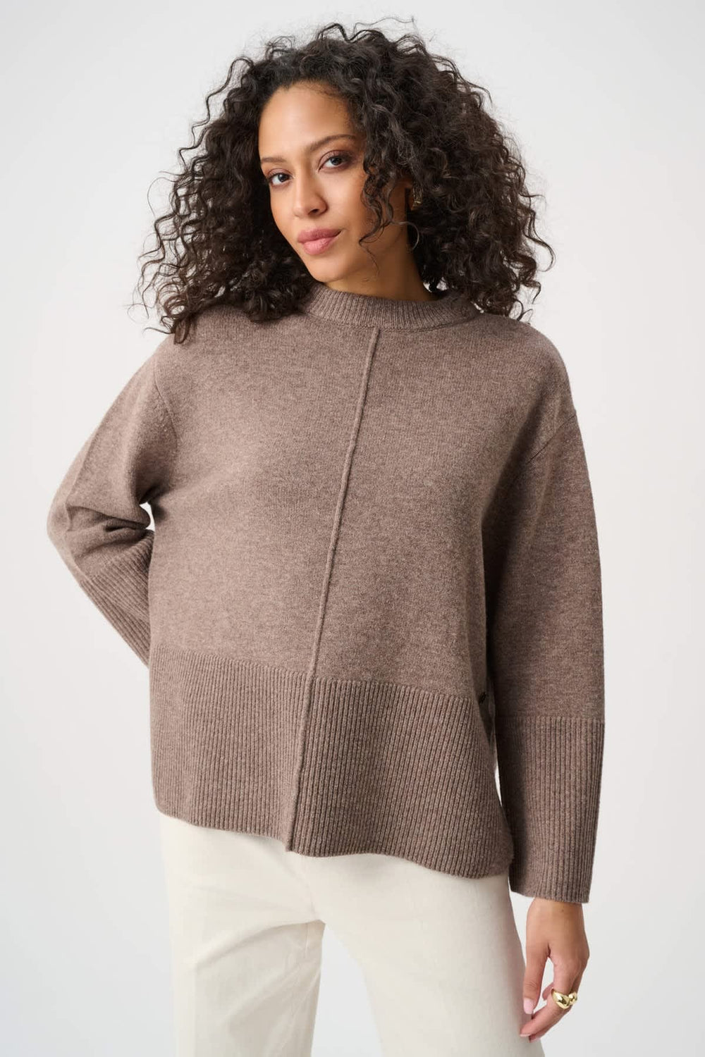 Loose-fitting knit with buttons down the back, Joseph Ribkoff, black - Valérie Simon
