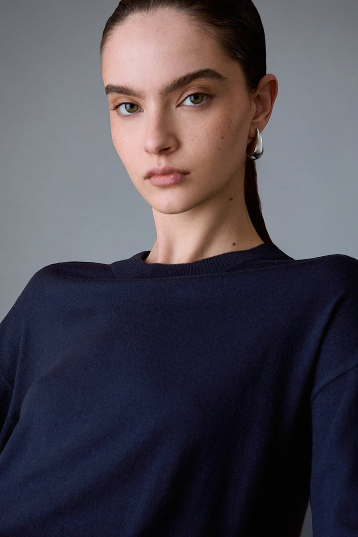 Classic crew-neck knit for women by liujo