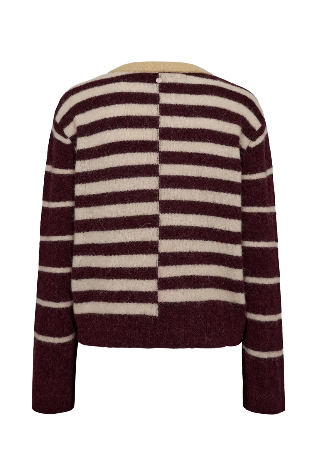 Tricot rayé à encolure ronde pour femme Numph