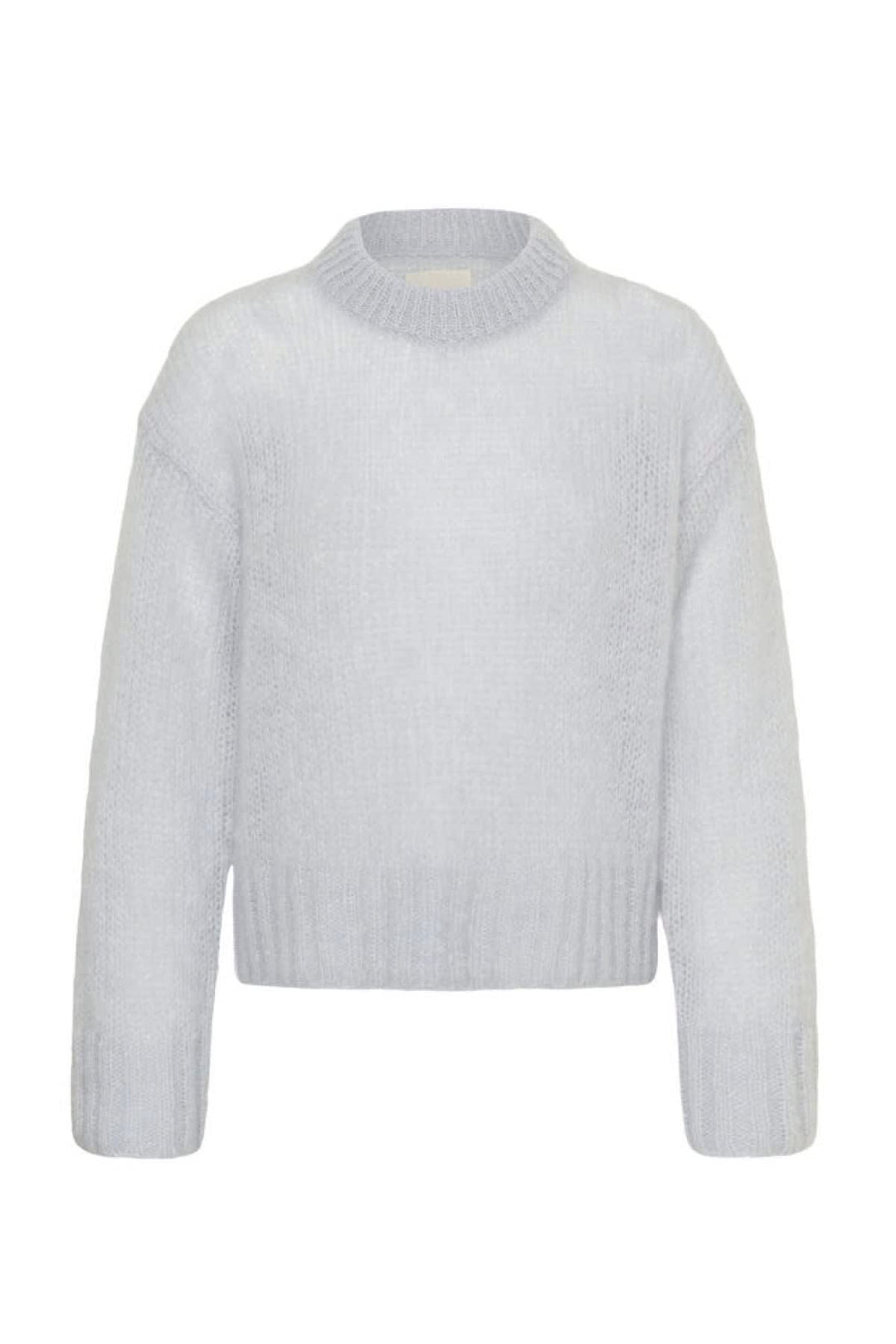 Tricot Sille duveteux à col rond pour femme Part Two