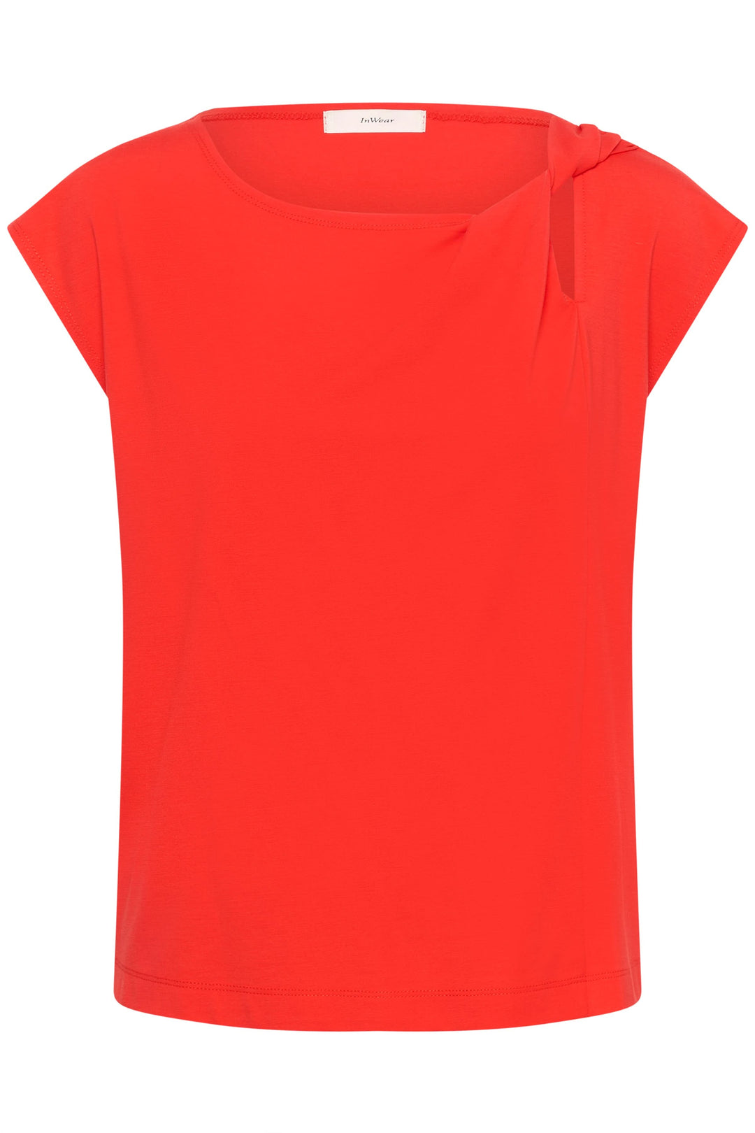 Pennie Flowy Blouse with a Draped Neckline