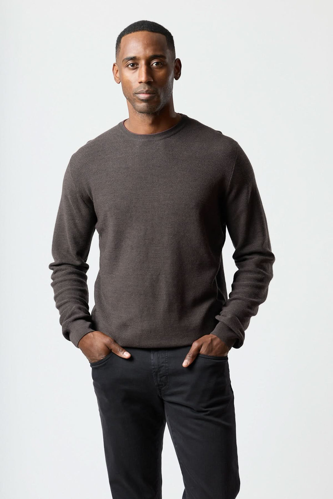 Chandail en laine à col rond