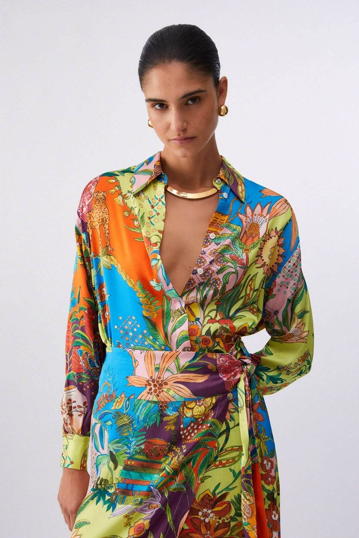 Chemise imprimée fluide