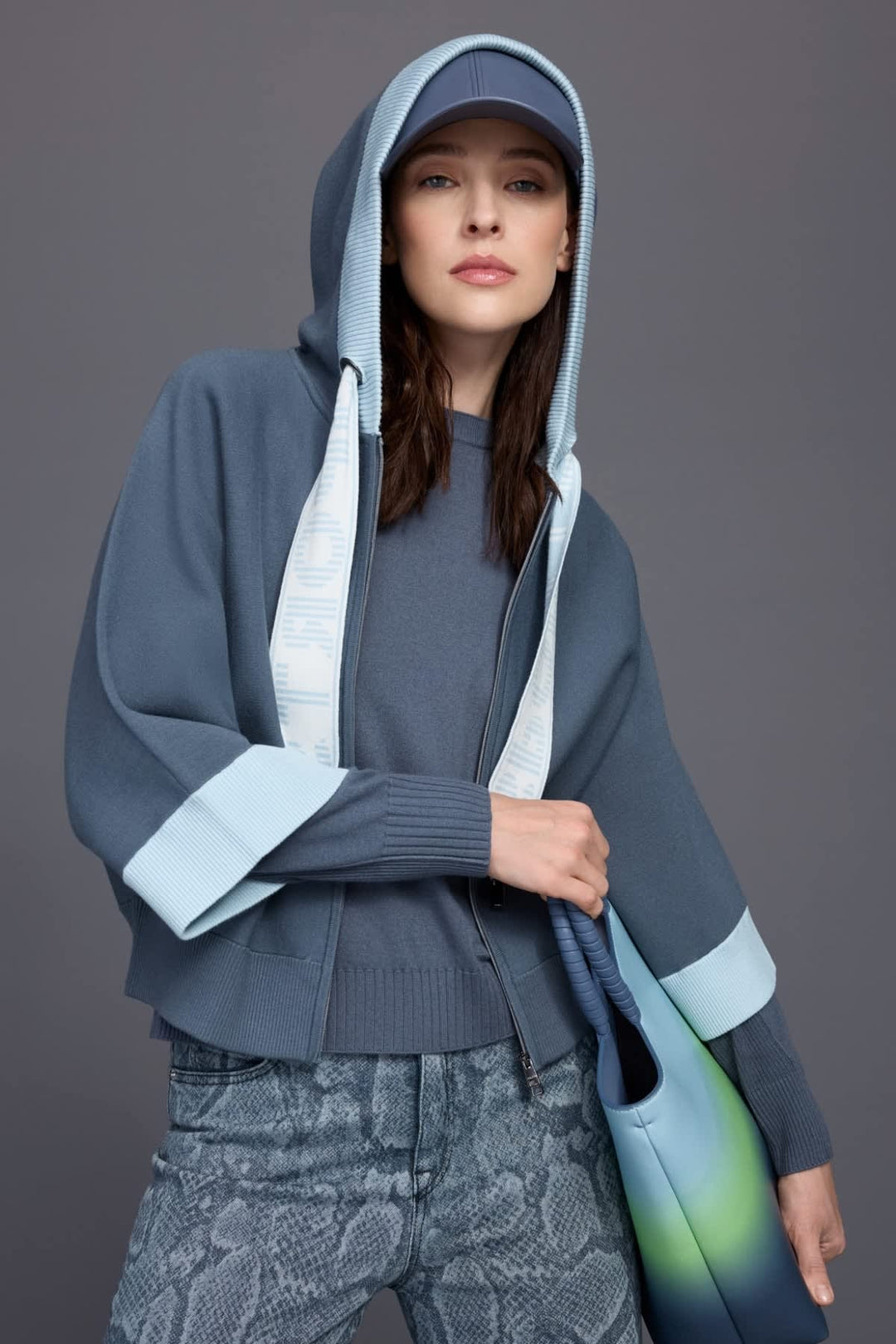 Side view of a black Marc Cain women&
