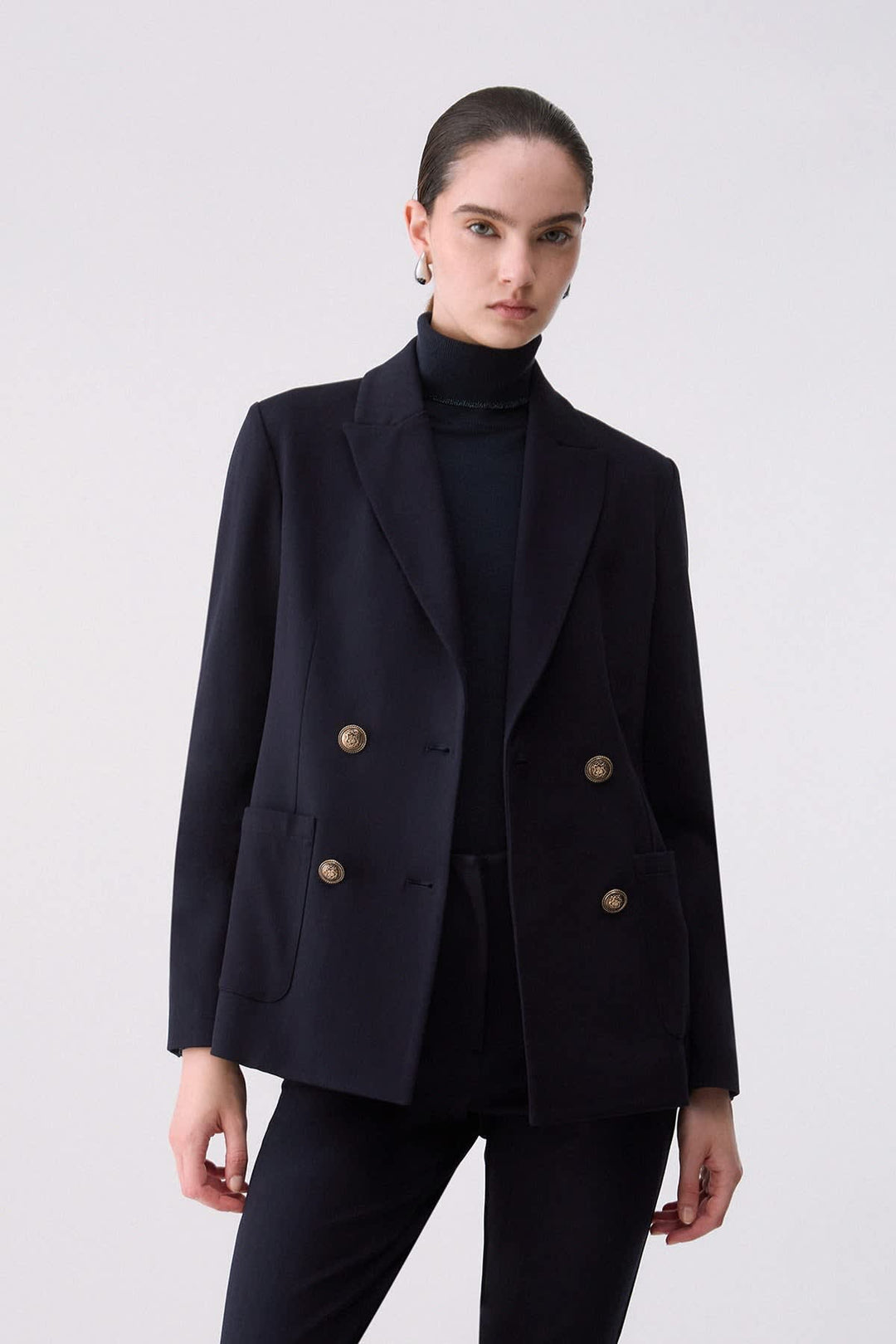 Veston à double boutonnage pour femme liujo