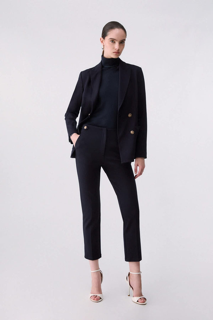 Veston à double boutonnage pour femme liujo