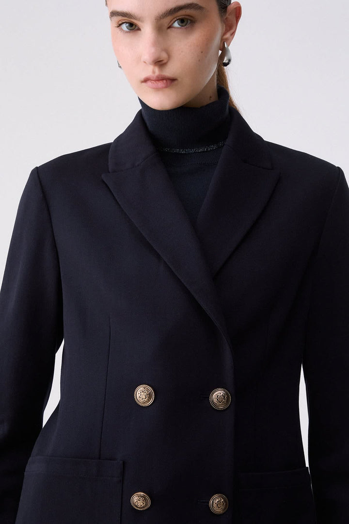Veston à double boutonnage pour femme liujo