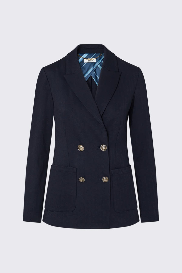Veston à double boutonnage pour femme liujo