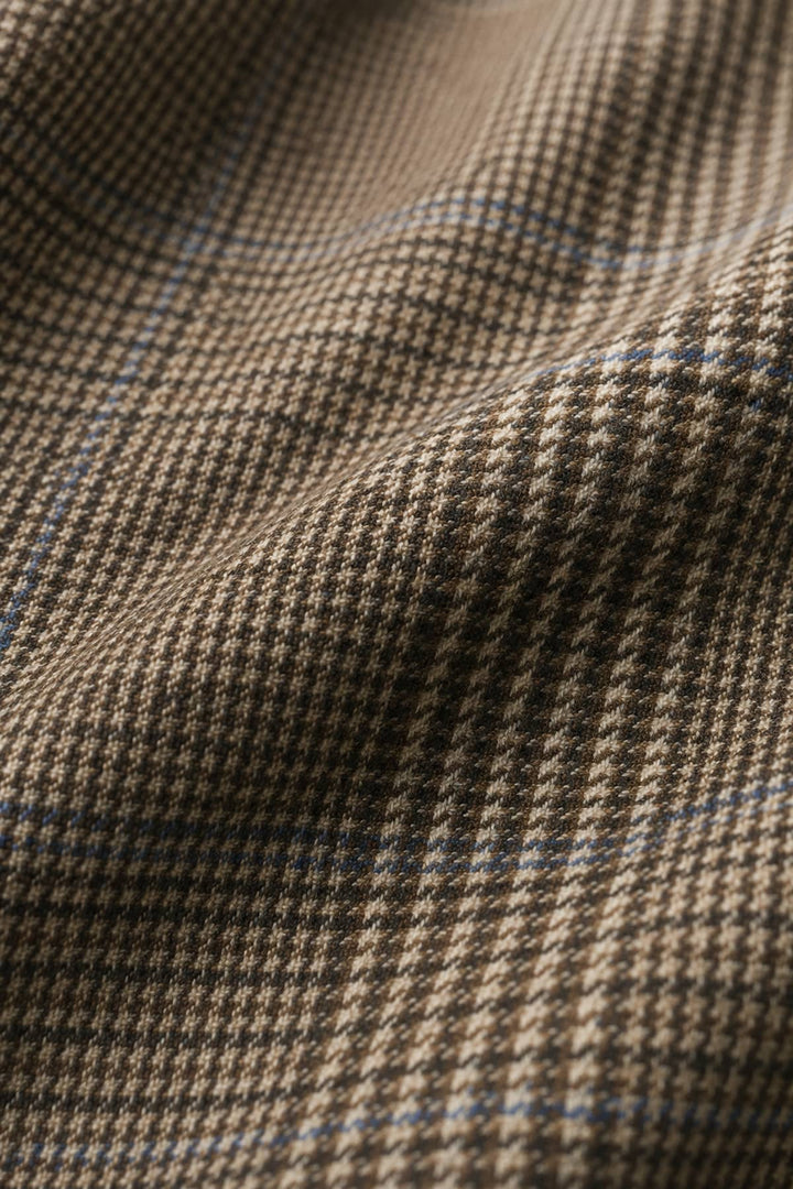 Vue de face veston prince-de-galles Circolo homme gris motifs distinctifs - Valérie Simon