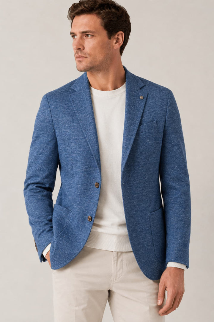 Side view of a textured Jack Victor men&