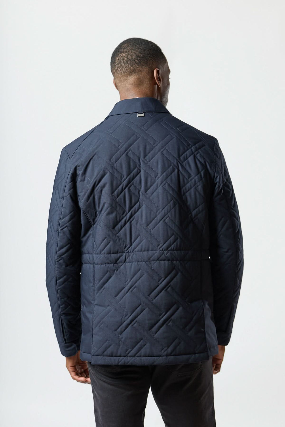 Manteau matelassé technique marine