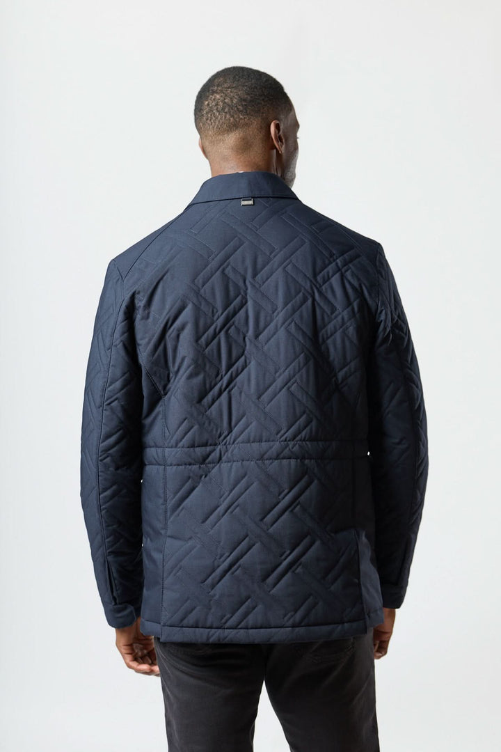 Manteau matelassé technique marine