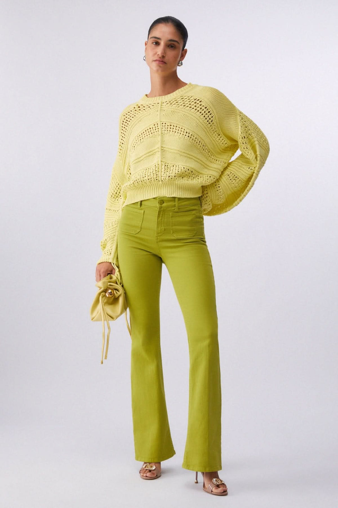 Tricot ajouré à manches longues