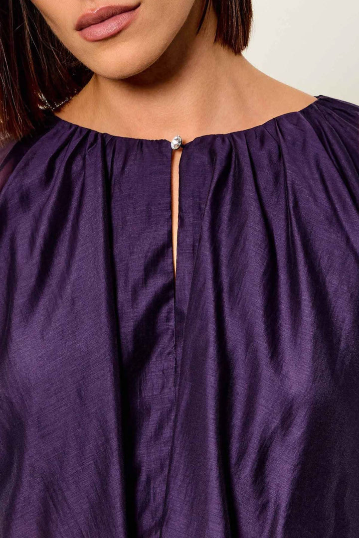Blouse à manches amples en voile