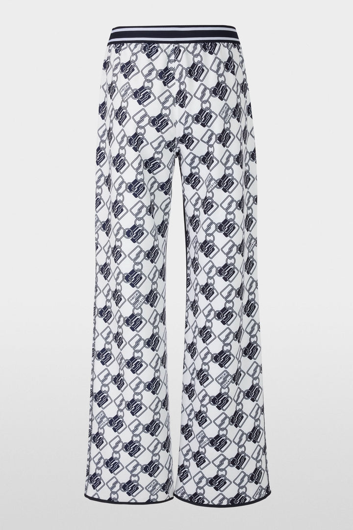 Pantalon de jogging réversible Washington avec imprimé graphique de maillons entrelacés et taille élastique.