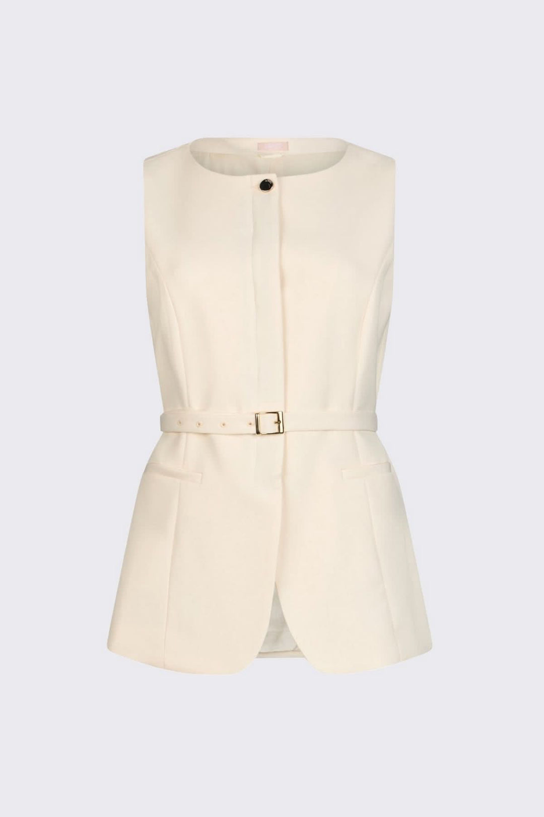 Veste sans manches avec ceinture