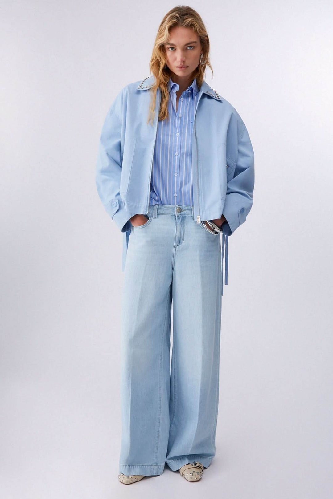 Chemise rayée à manches courtes