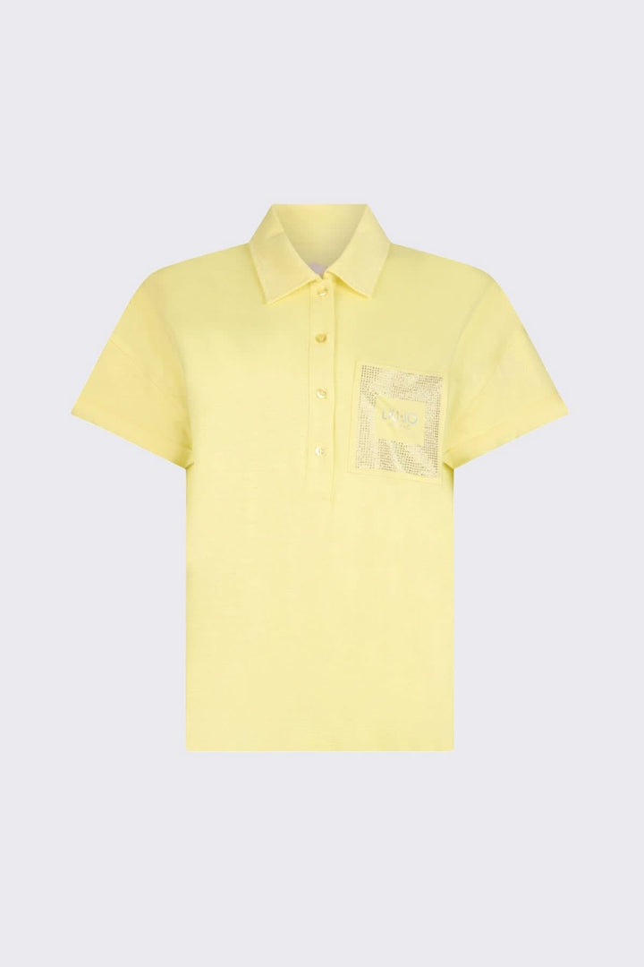 Polo à manches courtes avec poche décorative