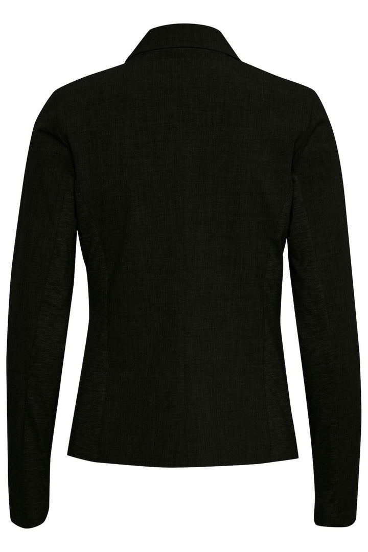 Veston blazer Kajillian noir vu de dos, avec coupe régulière et manches longues, idéal pour le bureau ou les événements.