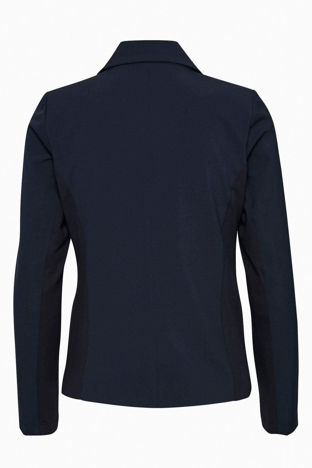 Veston Blazer Kajillian, arrière avec col, coupe régulière et manches longues, en tissu chic.