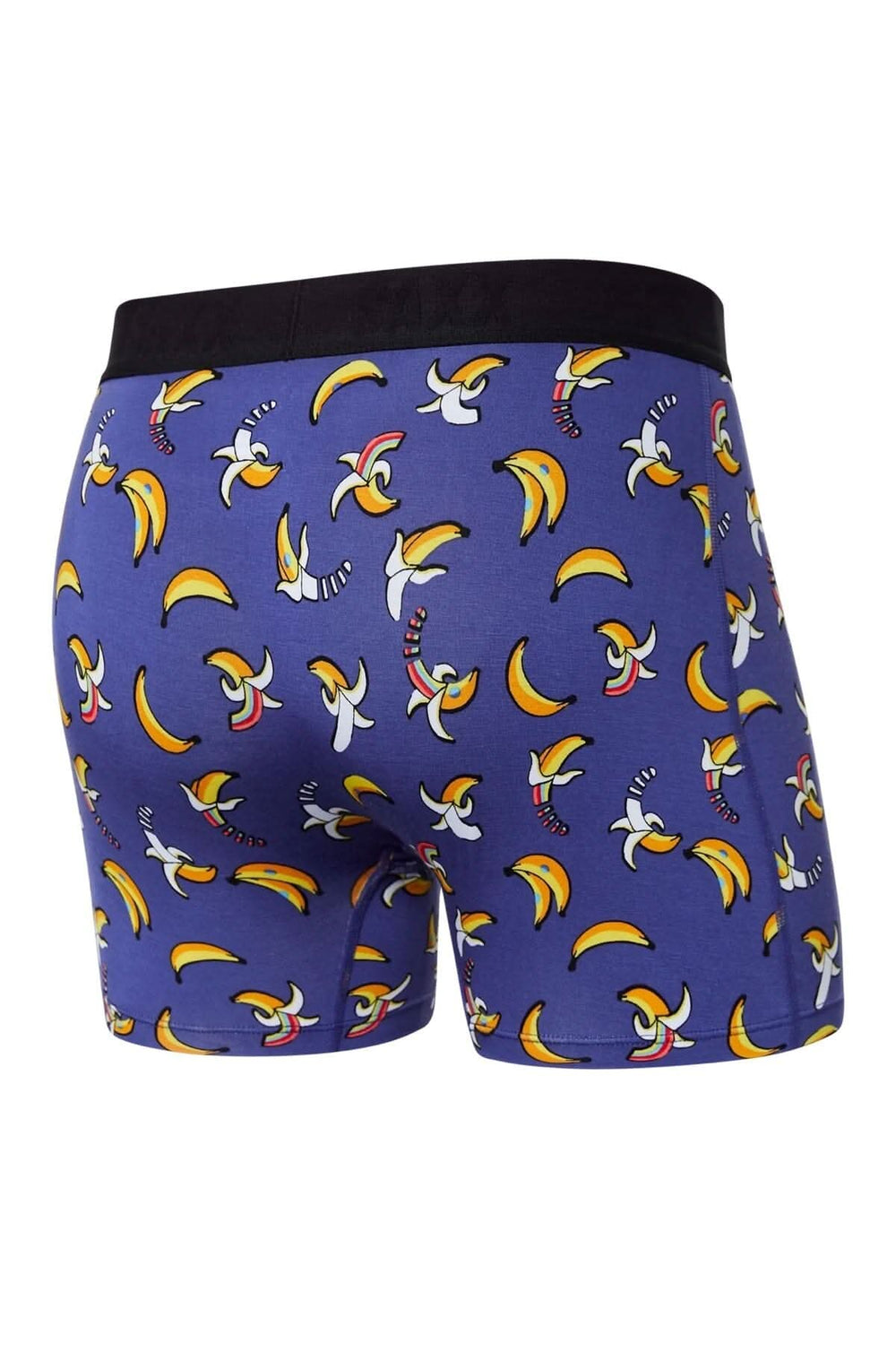 Boxer en coton bleu avec imprimé original de bananes colorées, design slim fit, parfait pour un confort quotidien.