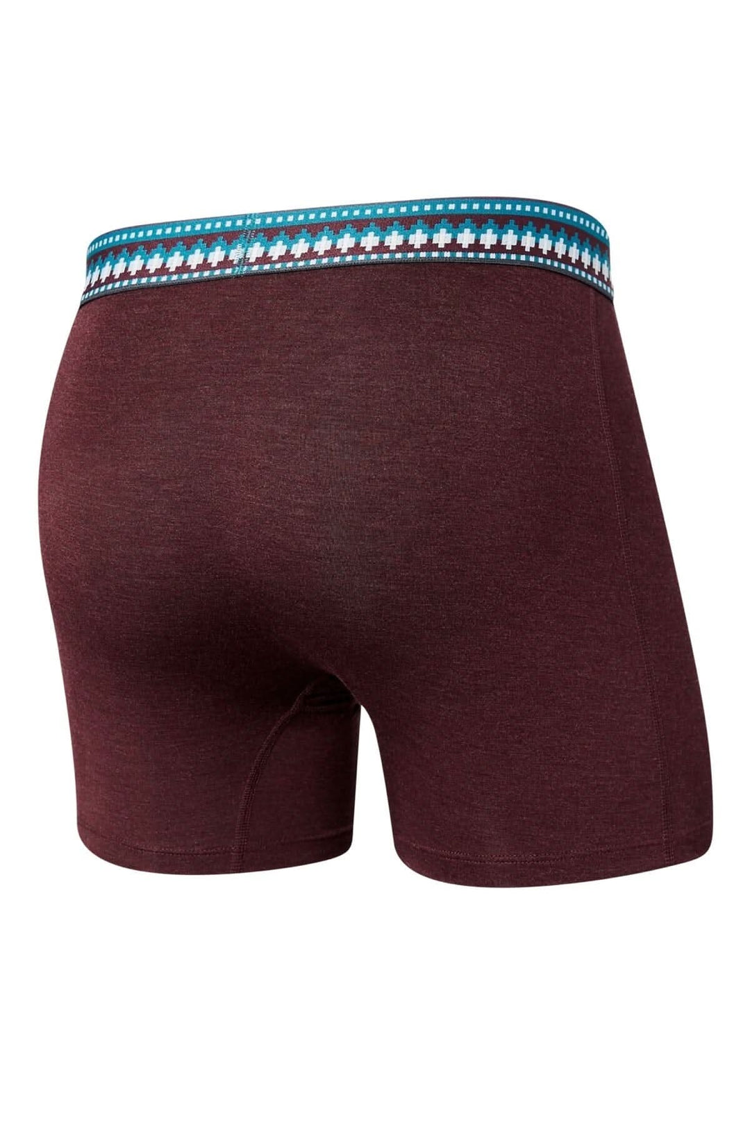 Boxer Vibe bourgogne avec ceinture colorée, conçu pour un maintien optimal et un confort exceptionnel.