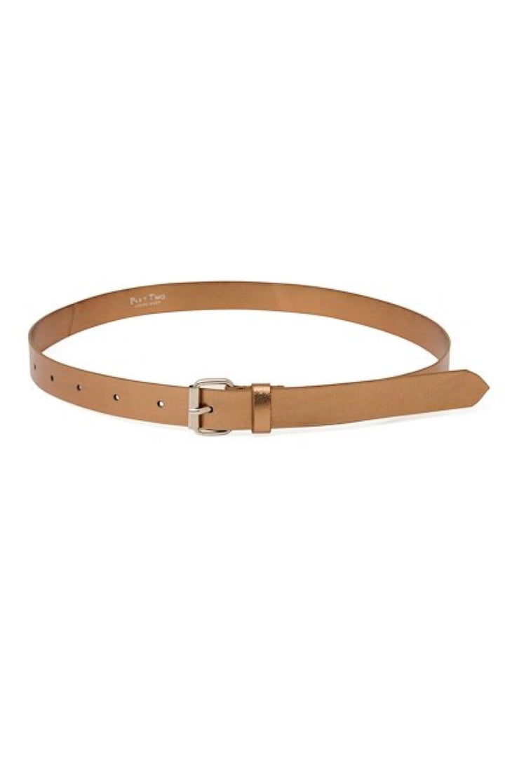 Ceinture Chantel en cuir souple, couleur caramel, parfaite pour jeans et robes, modèle 30308089.