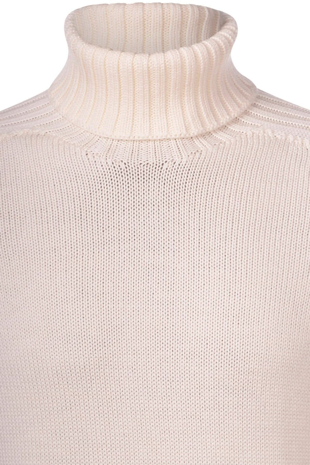 Col roulé en laine de pluie avec manches côtelées, léger et déperlant.