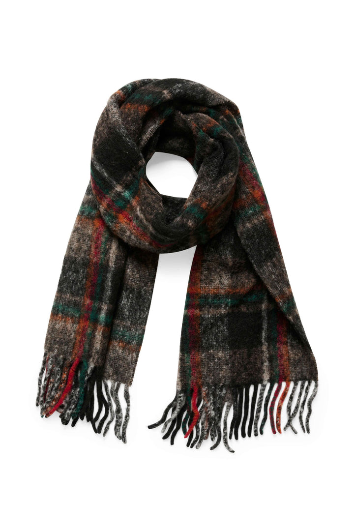Foulard Cumo à carreaux en mélange de laine et d&