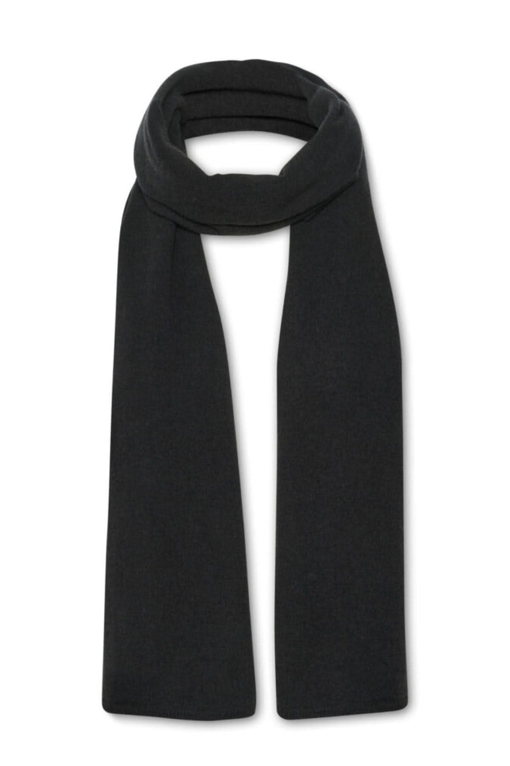 Foulard Torborg en laine confortable, modèle 30307307, couleur noire, longueur élégante pour accessoiriser.