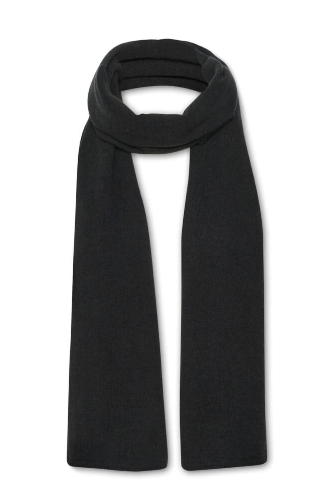 Foulard Torborg en laine confortable, modèle 30307307, couleur noire, longueur élégante pour accessoiriser.
