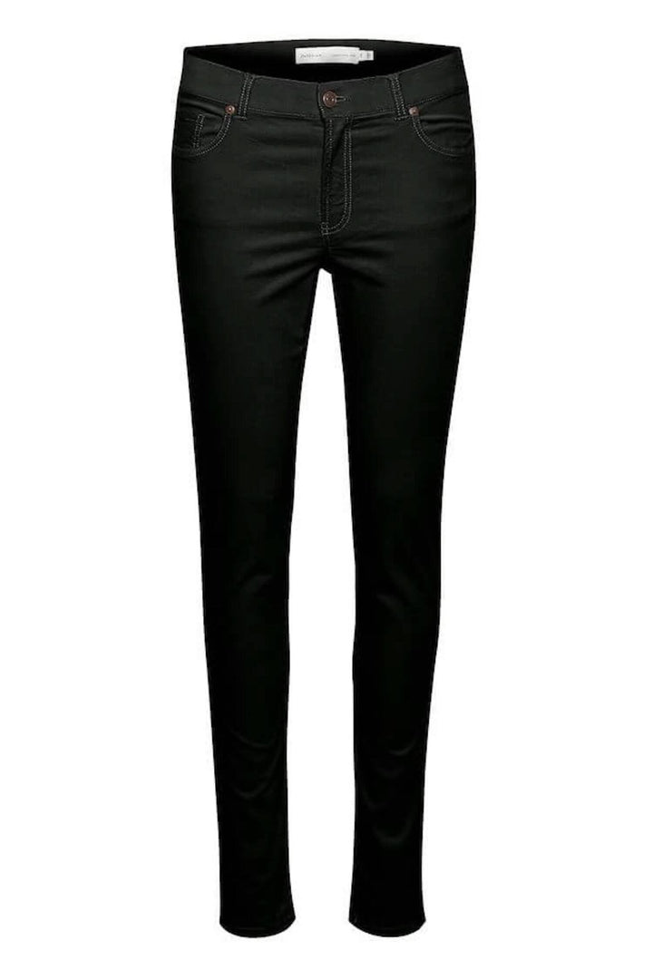 Jeans Tille en noir, coupe régulière, 98% coton, 2% élasthanne, style 30103661.