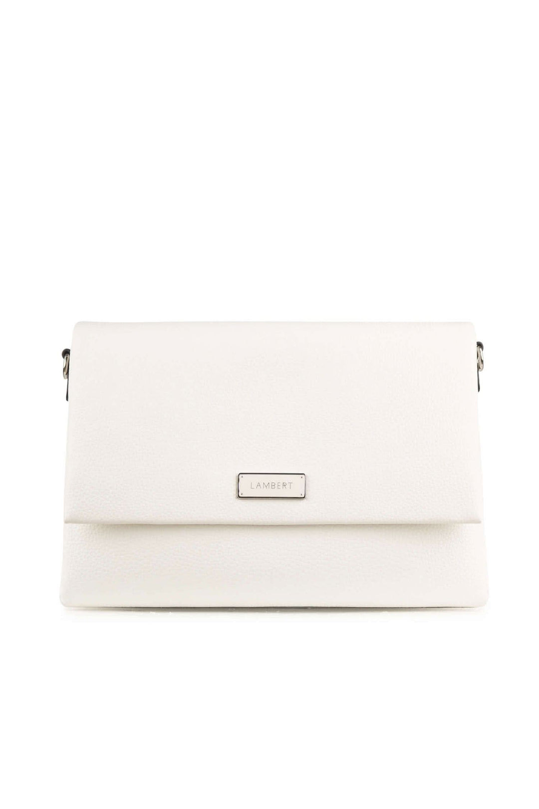 Sac à main blanc élégante de la marque Lambert, avec finition soignée et design minimaliste.