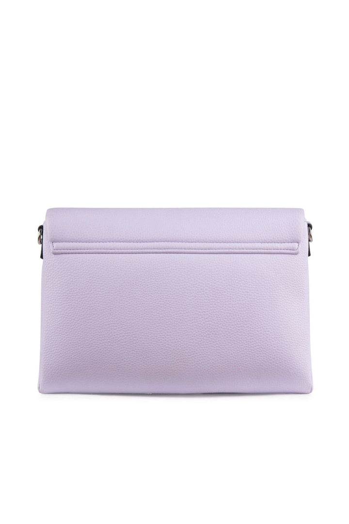 Sac à main Le Valeria en cuir violet, design élégant avec compartiment zippé, parfait pour le quotidien.