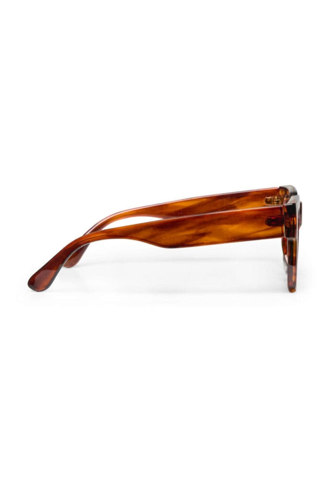 Lunette de soleil Safine modèle 30307465, vue de profil en acétate marron, parfaite pour un style élégant tout au long de l&