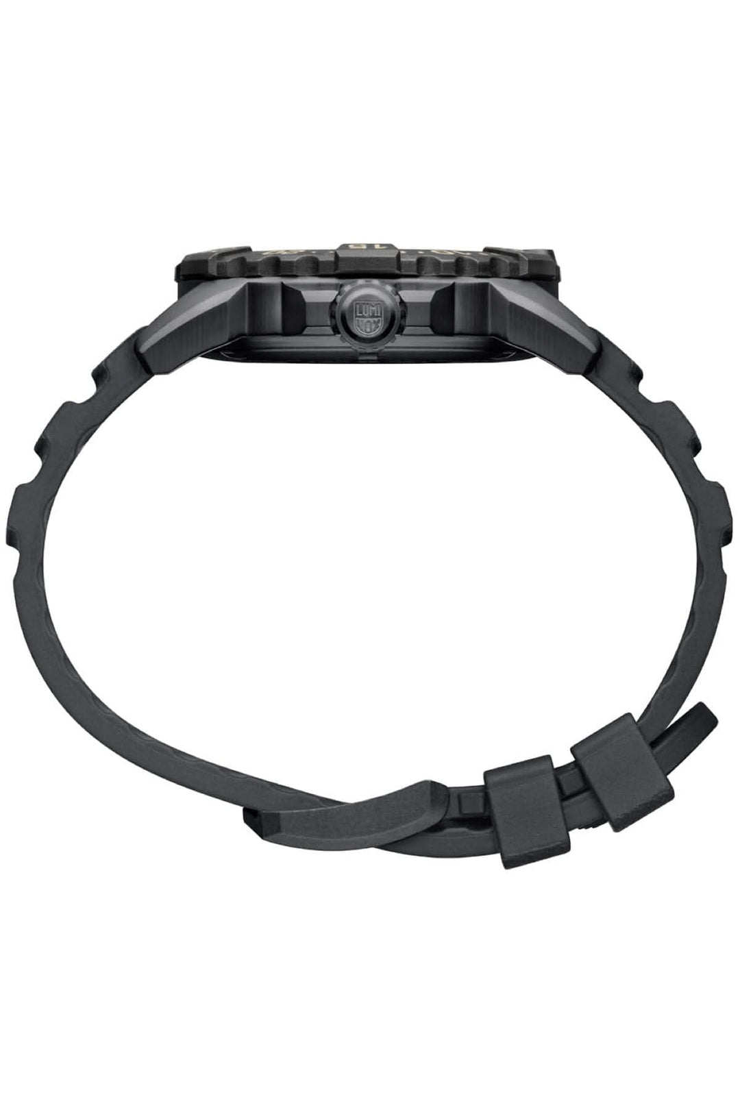 Montre Navy Seal 3251.CBNSF.SET avec bracelet noir en caoutchouc, boîtier en acier et lunette en CARBONOX.