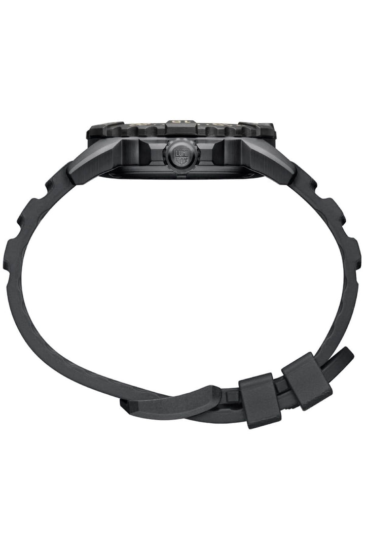 Montre Navy Seal 3251.CBNSF.SET avec bracelet noir en caoutchouc, boîtier en acier et lunette en CARBONOX.