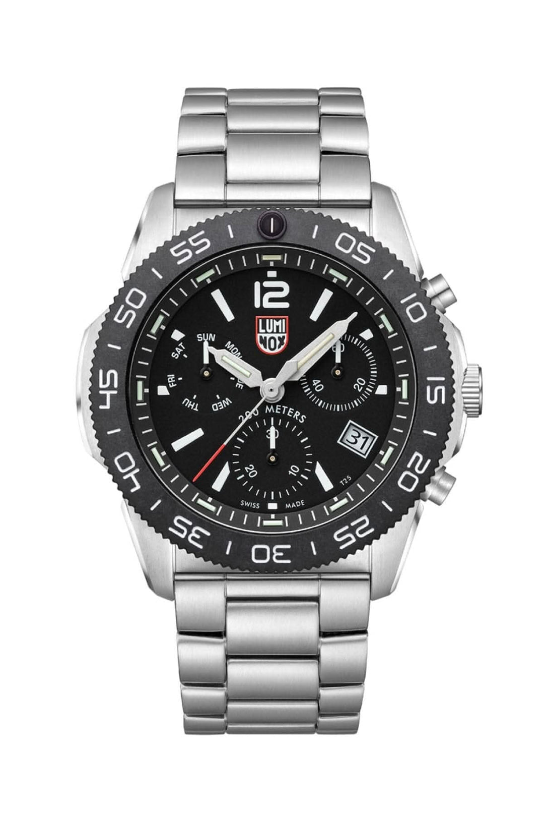 Montre Pacific Diver 3142 de Luminox avec boîtier en acier inoxydable et lunette en CARBONOX™.
