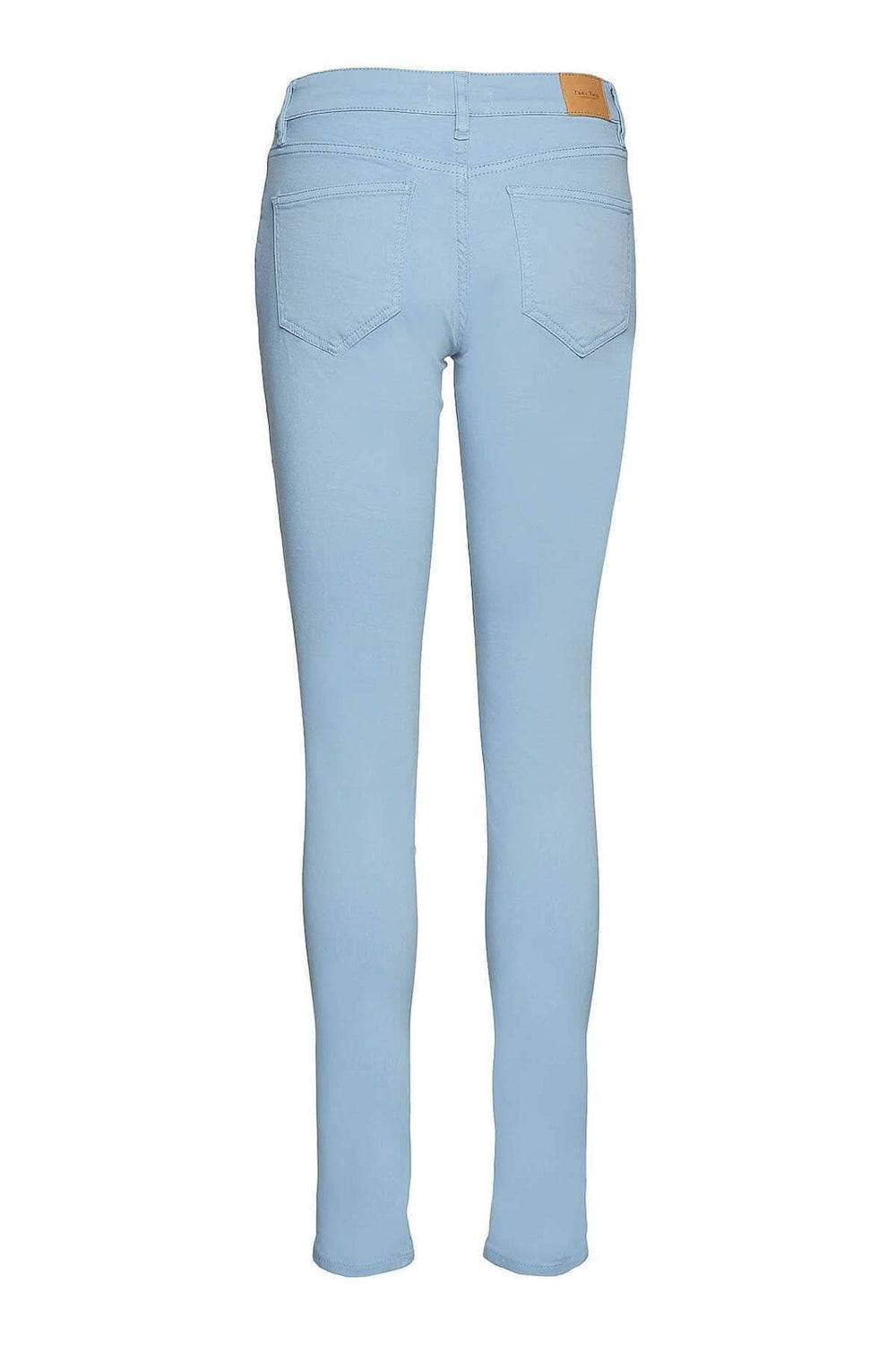 Pantalon Alice II bleu ciel, taille basse, coupe ajustée, 97% coton, 3% élasthanne, style 30302987.