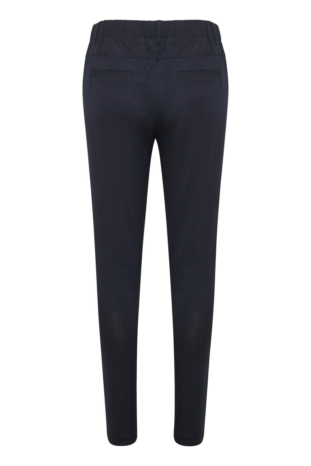 Pantalon de tailleur Jillian Sofie, coupe régulière, vue arrière, coloris bleu marine, avec poches à l&