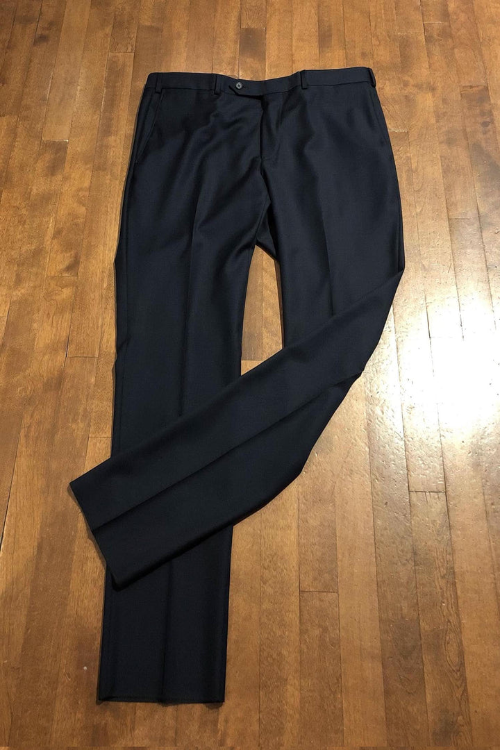Pantalon en laine noir Samuelsohn, habillé, disponible en trois couleurs, 100% laine, fabriqué au Canada.