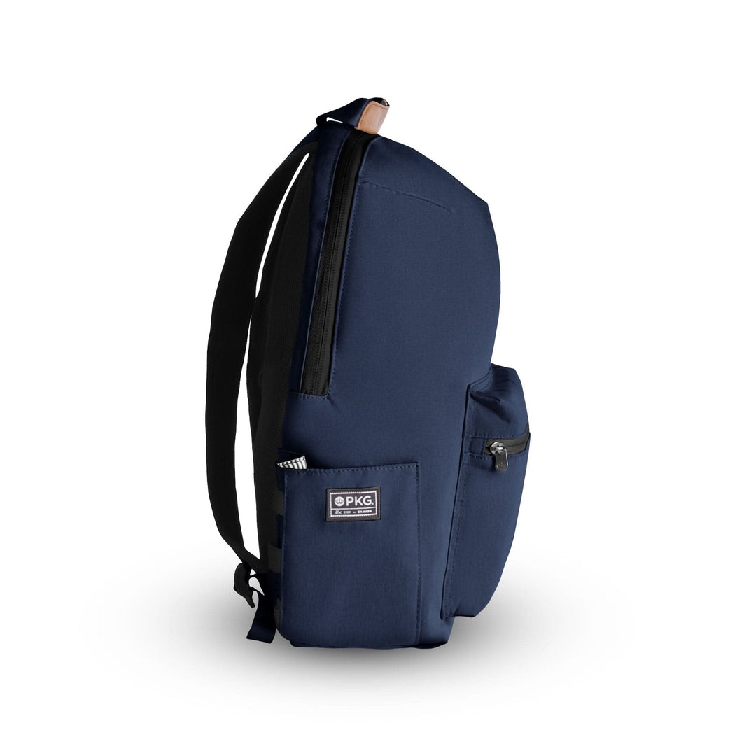 Sac à dos Granville 22L PKG bleu, en polyester recyclé, avec poche avant pour essentiels quotidiens