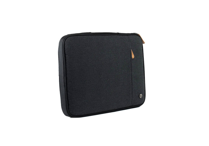 Pochette pour ordinateur portable PKG Stuff en polyester noir pour ordinateurs de 13" à 15".